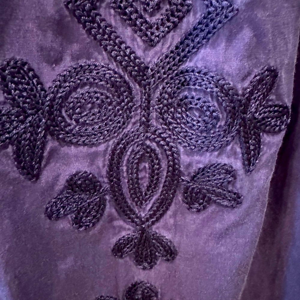 Lucky Brand Plum Embroidered Top - Picture 4 of 10